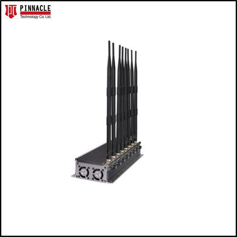 Puissant 8 antennes détecteur de bruit GPS WiFi VHF UHF téléphone portable et Wifi Blocker 80W