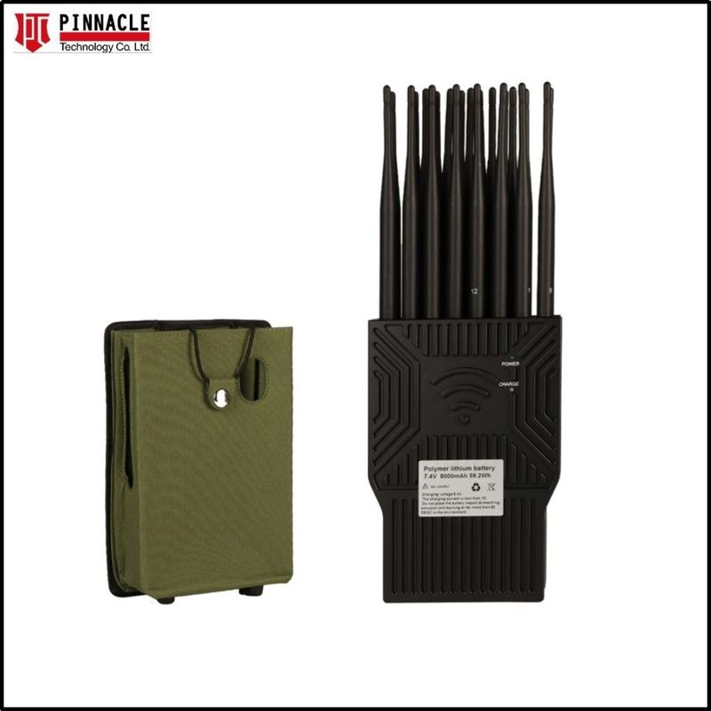 GPS GSM Bluetooth Brouilleur de signal portable WiFi 2.4G 5.8g Dispositif de brouillage de téléphone portable