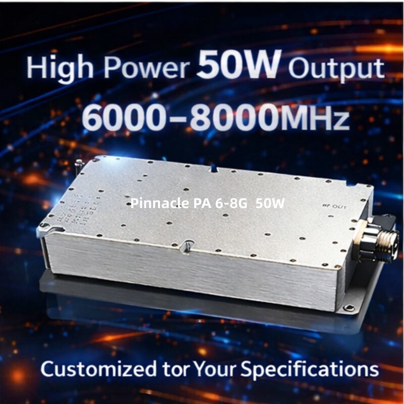 Module d'amplificateur haute puissance de 8 ̊10 GHz 50 W Amplificateur de puissance RF à haut rendement pour les applications X-Band