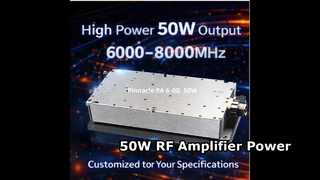 Module amplificateur RF à large bande 50W, 400-3000MHZ/2500-6000MHZ/6000-8000MHZ
