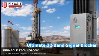 Brouilleur de Signal portable 32W, 32 canaux, contrôle de bande indépendant, commutateur DIP, WiFi 5G, GPS, bloqueur de téléphone